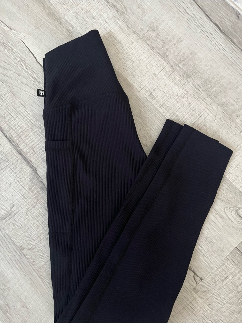 Born Primitive High-Waisted Black Ribbed Leggings